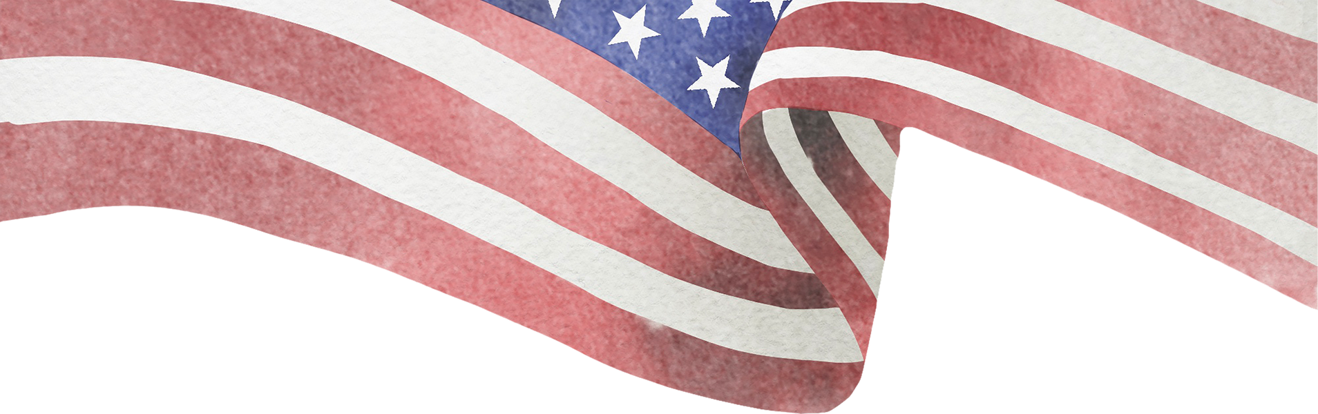Watercolor American Flag